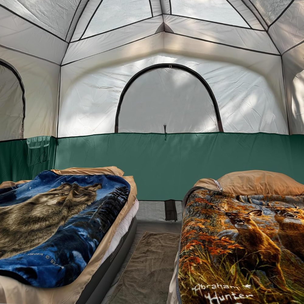 UNP Tents 6 Person Waterproof Windproof Easy Setup,Double Layer Family Camping Tent with 1 Mesh Door & 5 Large Mesh Windows -10'X9'X78in(H) - Image 5