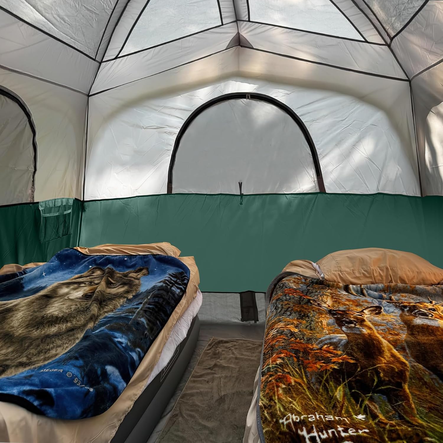 UNP Tents 6 Person Waterproof Windproof Easy Setup,Double Layer Family Camping Tent with 1 Mesh Door & 5 Large Mesh Windows -10'X9'X78in(H) - Image 5